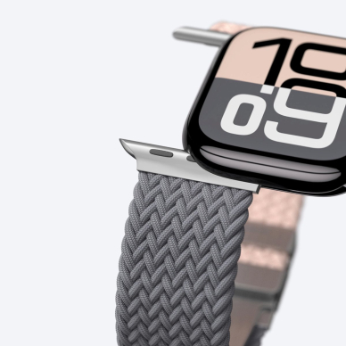 Apple Watch 45/46/49mm AmazingThing Blend Band dirželių rinkinys 2vnt - rožinis-pilka/rožinis 5
