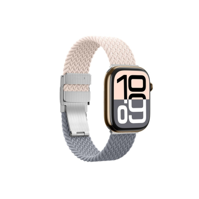 Apple Watch 45/46/49mm AmazingThing Blend Band dirželių rinkinys 2vnt - rožinis-pilka/rožinis 7