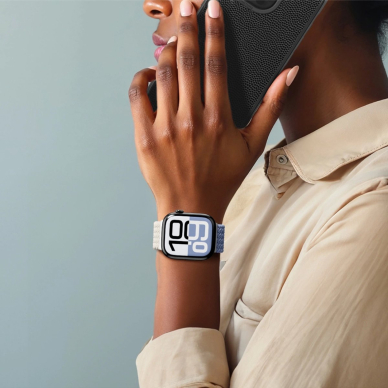 Apple Watch 45/46/49mm AmazingThing Blend Band dirželių rinkinys 2vnt - kosminė mėlyna/žvaigždžių 9