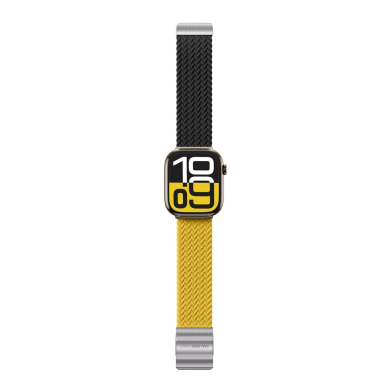 Apple Watch 45/46/49mm AmazingThing Blend Band dirželių rinkinys 2vnt - geltona-juoda/juoda 1