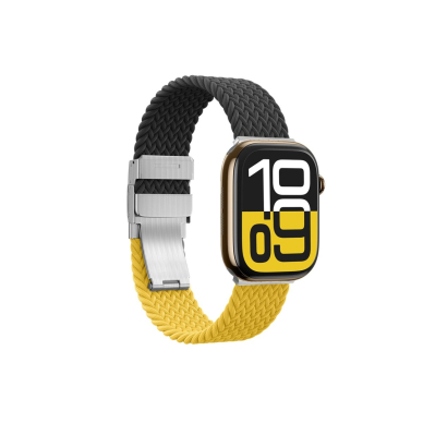 Apple Watch 45/46/49mm AmazingThing Blend Band dirželių rinkinys 2vnt - geltona-juoda/juoda 6