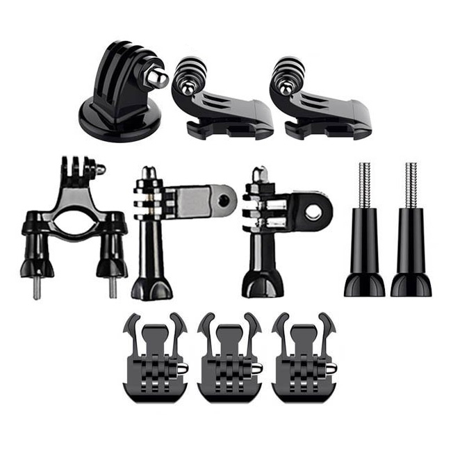 Priedų Rinkinys Set of 50 in 1 skirtas GoPro SJCAM sportinei kamerai 14 Priedų Rinkinys Set of 50 in 1 skirtas GoPro SJCAM sportinei kamerai 14