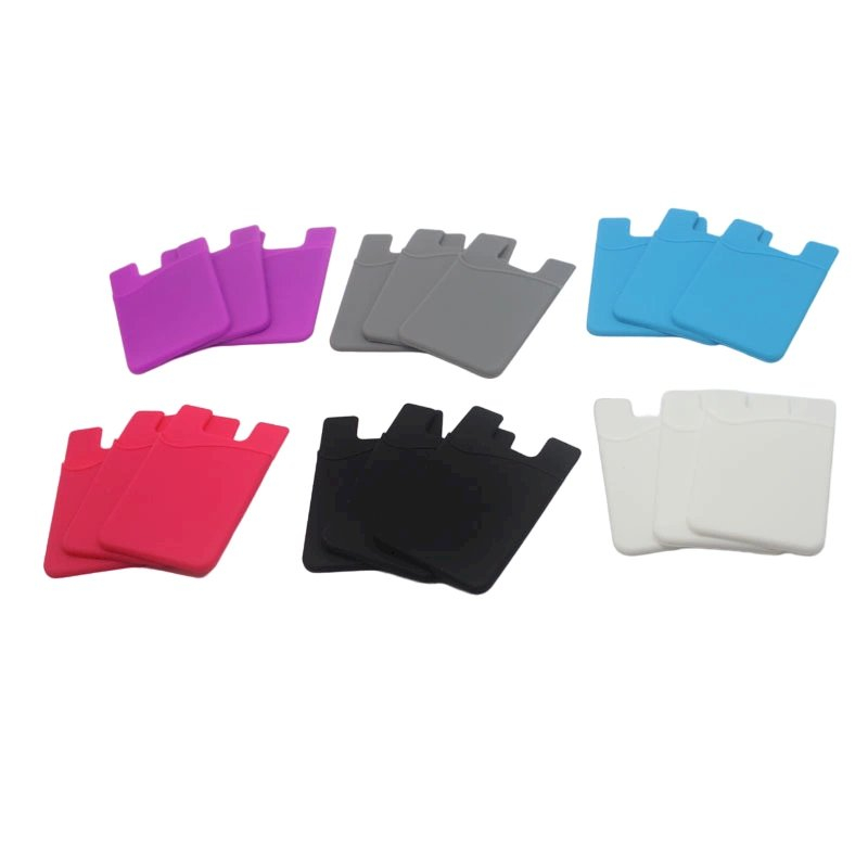 Self-adhesive card case for the back of the phone - Mėlynas 1 Self-adhesive card case for the back of the phone - Mėlynas 1