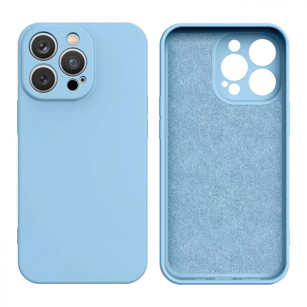 Dėklas Silicone case for iPhone 14 Plus melsvas 2