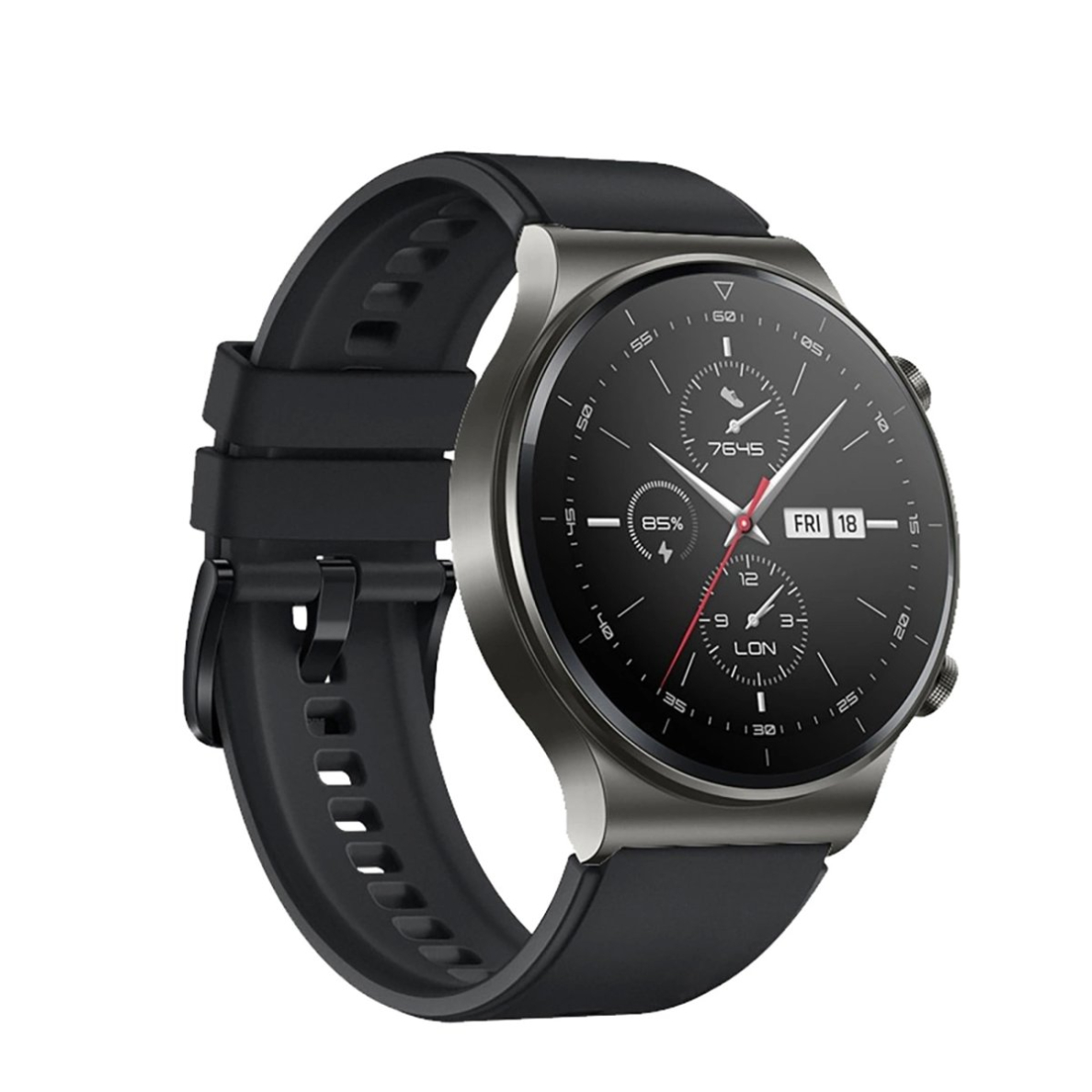 Silikoninė apyrankė Huawei Watch GT 2/3/4/2 Pro/3 Pro/4 Pro/GT 2e 46mm - Juodas 1 Silikoninė apyrankė Huawei Watch GT 2/3/4/2 Pro/3 Pro/4 Pro/GT 2e 46mm - Juodas 1