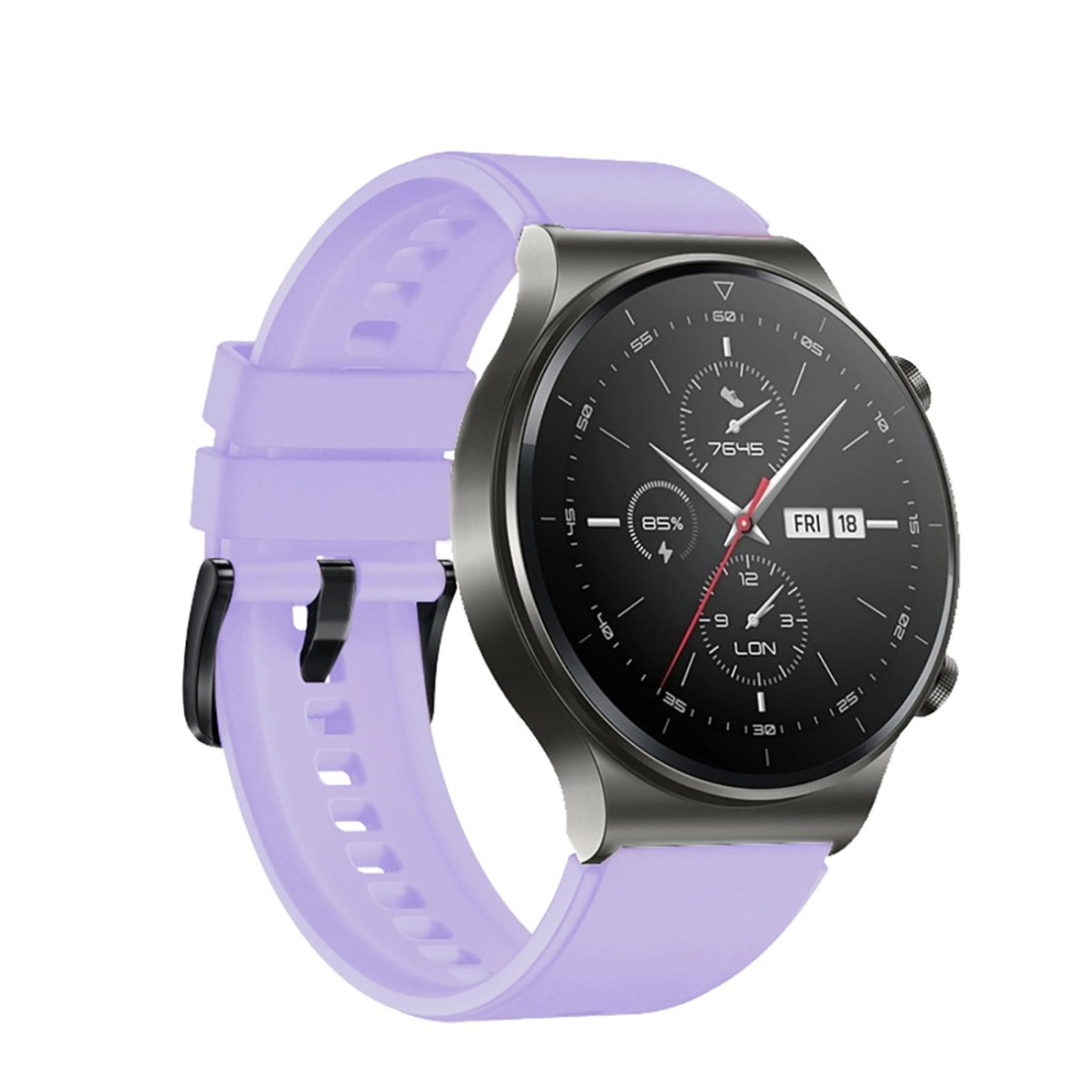 Silikoninė apyrankė Huawei Watch GT 2/3/4/2 Pro/3 Pro/4 Pro/GT 2e 46mm - Violetinė 1 Silikoninė apyrankė Huawei Watch GT 2/3/4/2 Pro/3 Pro/4 Pro/GT 2e 46mm - Violetinė 1