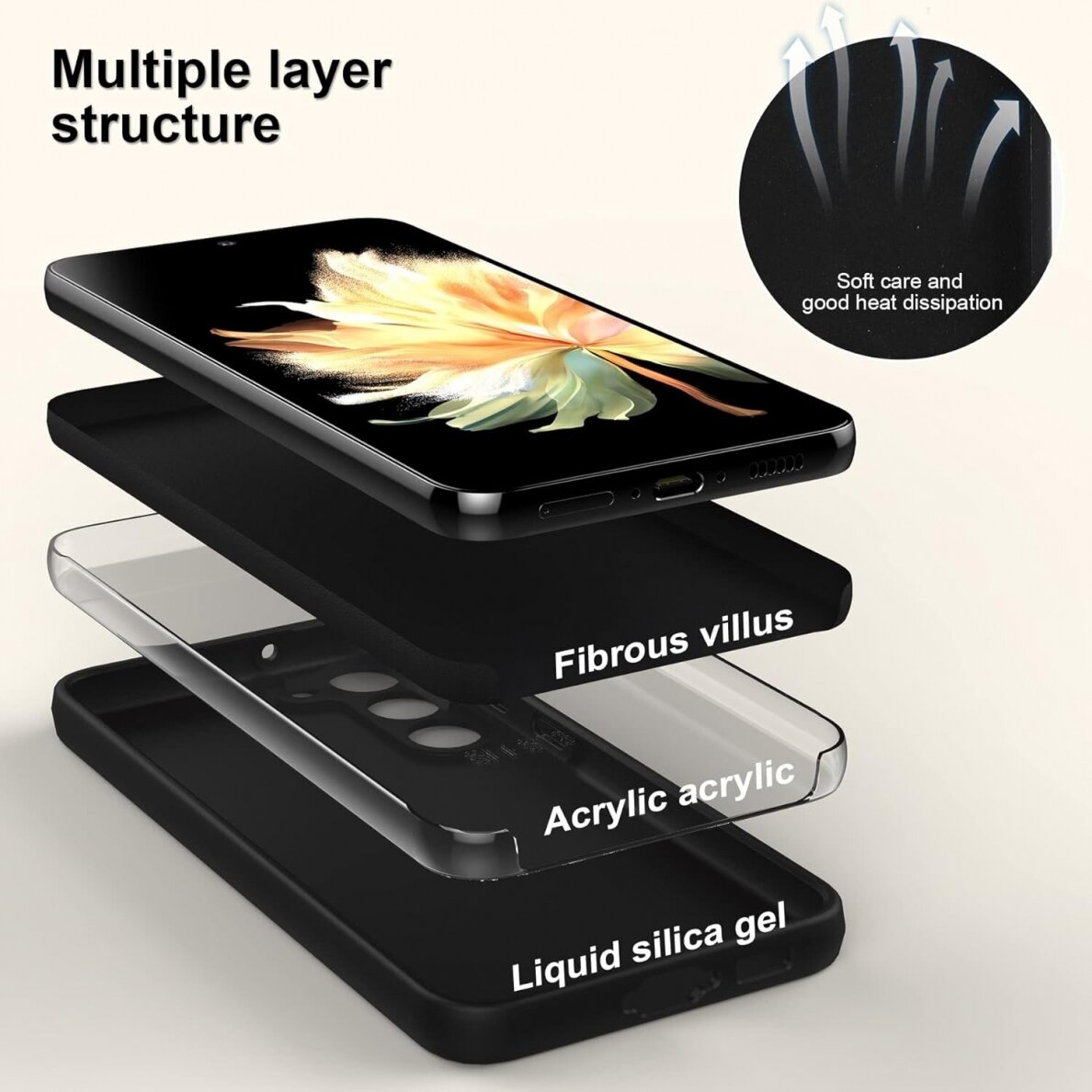 Silikoninis Dėklas Liquid 1.5mm Samsung S711 S23 FE juodas 5 Silikoninis Dėklas Liquid 1.5mm Samsung S711 S23 FE juodas 5