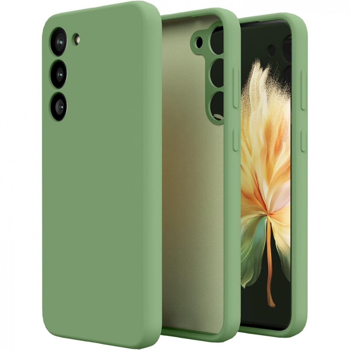 Silikoninis Dėklas Liquid 1.5mm Samsung S711 S23 FE žalia Silikoninis Dėklas Liquid 1.5mm Samsung S711 S23 FE žalia