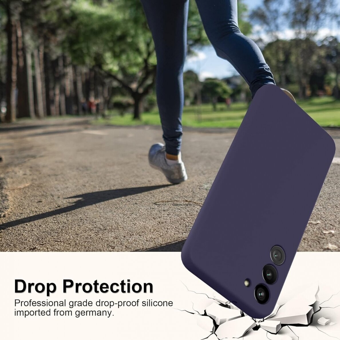 Silikonins Dėklas Soft silicone by X-level Samsung S711 S23 FE tamsiai mėlynas 4