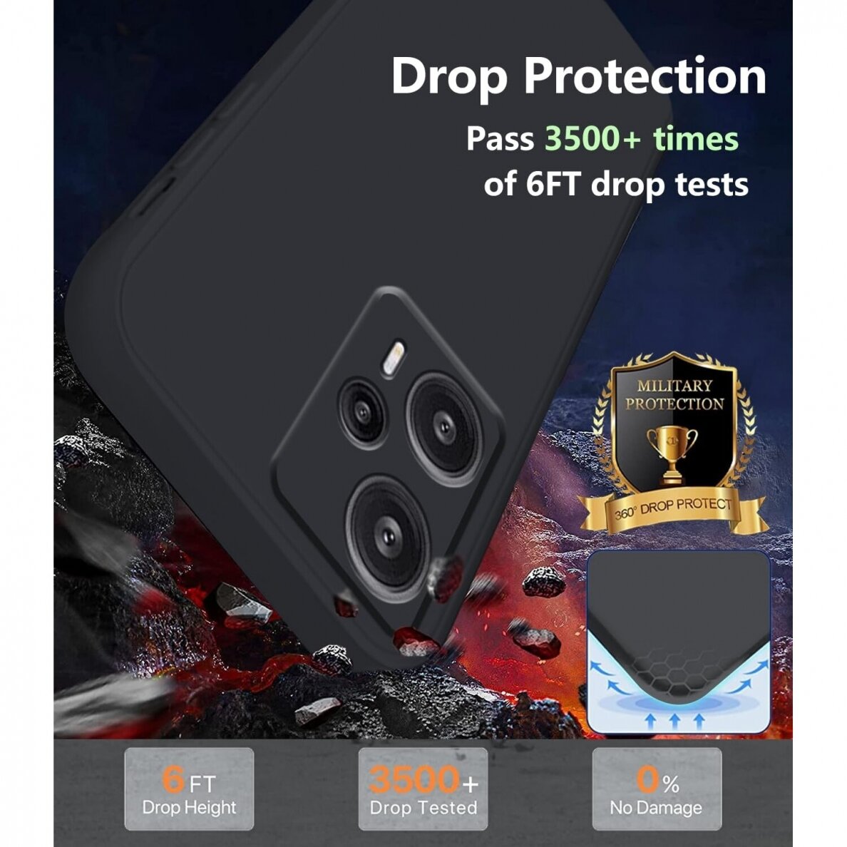 Silikonins Dėklas Soft silicone by X-level Xiaomi Poco F5 5G juodas 3