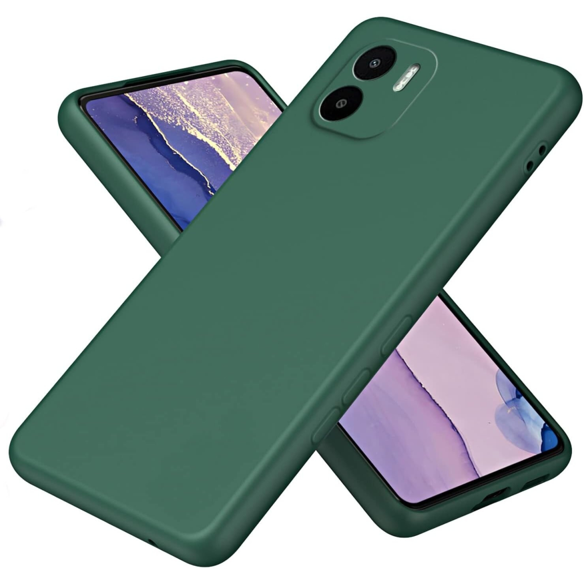 Silikonins Dėklas Soft silicone by X-level Xiaomi Redmi A1/Redmi A2 tamsiai žalias Silikonins Dėklas Soft silicone by X-level Xiaomi Redmi A1/Redmi A2 tamsiai žalias