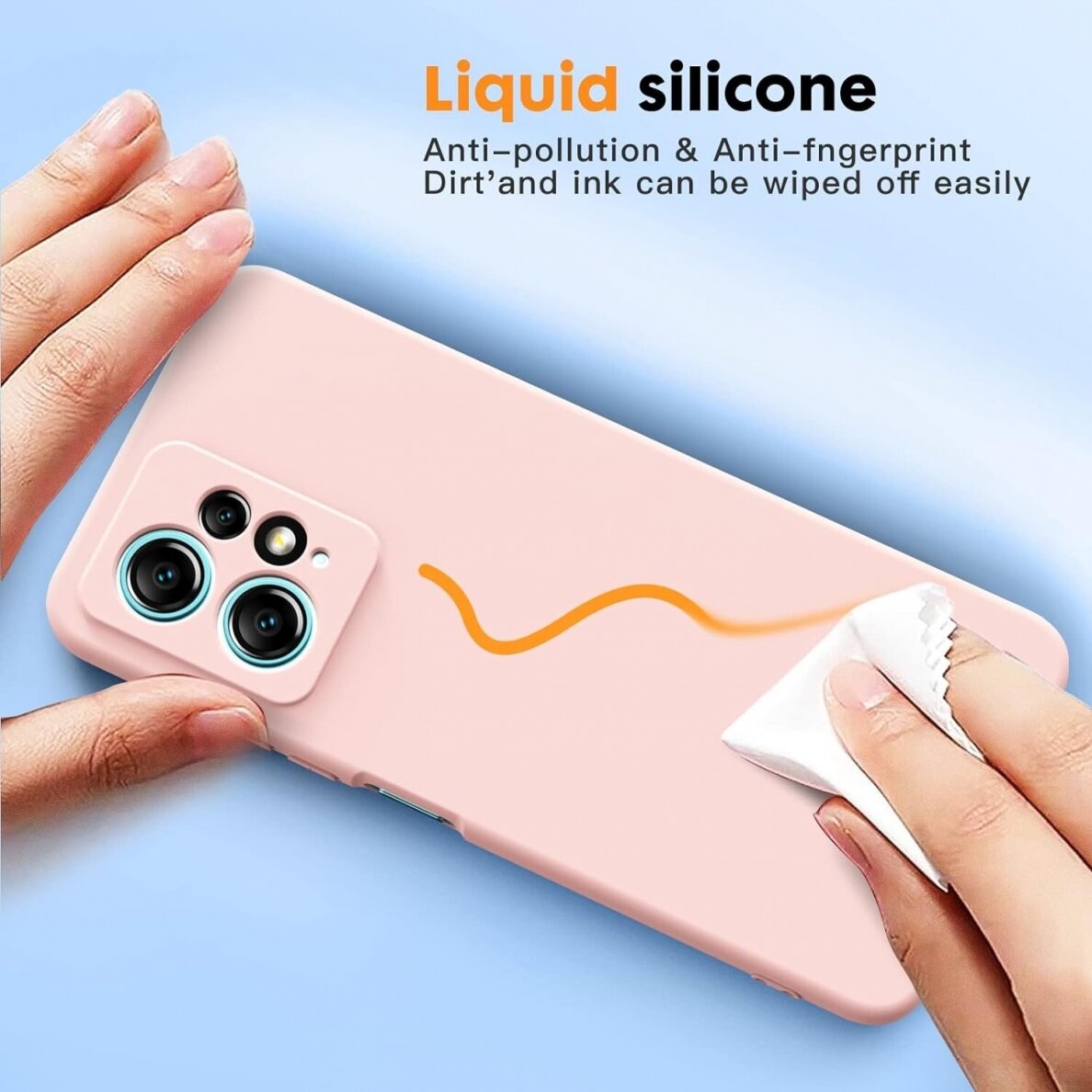 Silikonins Dėklas Soft silicone by X-level Xiaomi Redmi Note 12 5G šviesiai rožinis 1 Silikonins Dėklas Soft silicone by X-level Xiaomi Redmi Note 12 5G šviesiai rožinis 1