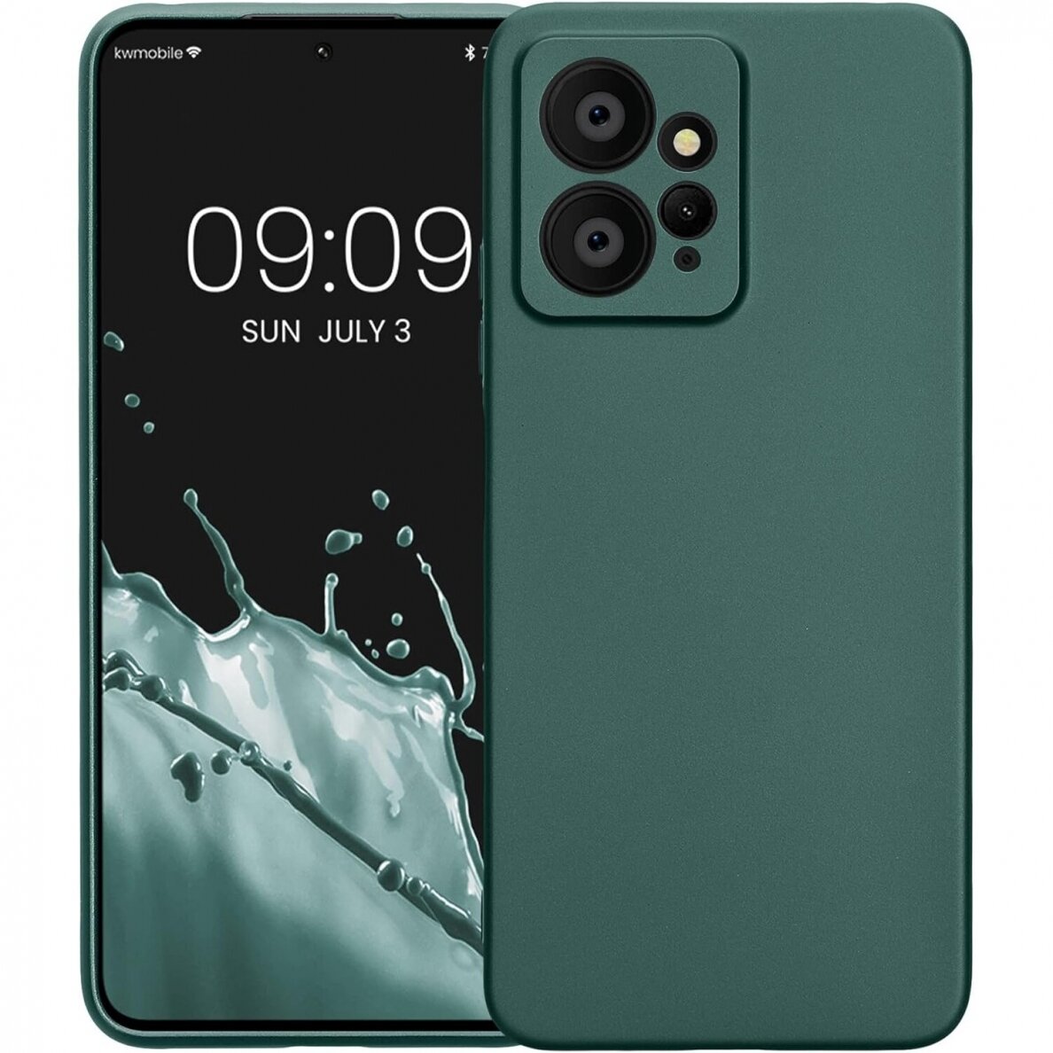 Silikonins Dėklas Soft silicone by X-level Xiaomi Redmi Note 12S tamsiai žalias