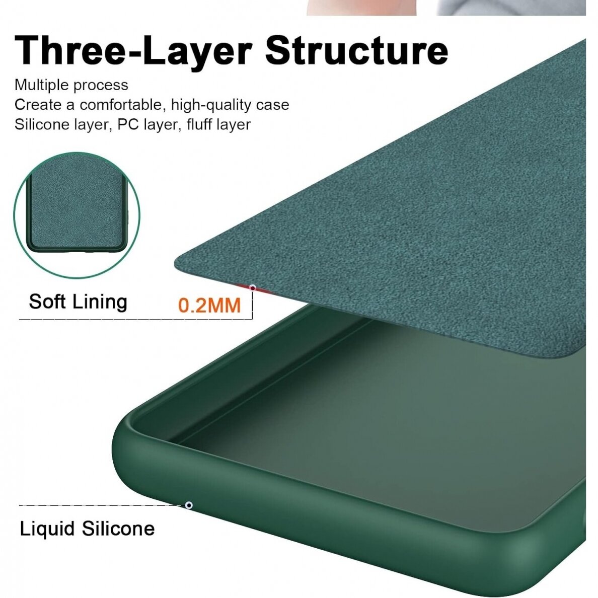 Silikonins Dėklas Slim Guard Xiaomi Redmi Note 12S tamsiai žalias 1 Silikonins Dėklas Slim Guard Xiaomi Redmi Note 12S tamsiai žalias 1