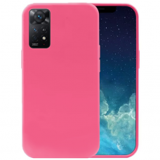 Dėklas Silicone Xiaomi Redmi Note 11 Pro 5G / 11 Pro / 11E Pro tamsiai rožinis