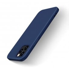 Dėklas Silicone Case Soft Flexible Rubber Cover iPhone 13 Pro Max mėlynas