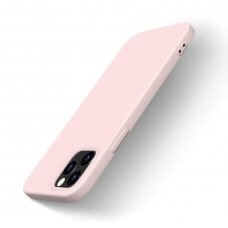 Dėklas Silicone Case Soft Flexible Rubber Cover iPhone 13 Pro Max Rožinis