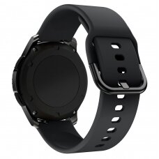 Apyrankė Silicone Strap TYS Samsung Galaxy Watch (46mm) / Gear S3, Huawei Watch GT / GT 2 / GT 2e / GT 2 Pro / GT 3 (46 mm) Juoda