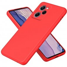Silikoninis Dėklas Liquid 1.5mm Xiaomi Redmi Note 12/Note 12 4G raudonas