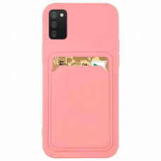 Dėklas su kišenėle kortelėms Card Case Samsung Galaxy S20+ (S20 Plus) Rožinis
