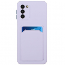 Dėklas su kišenėle kortelėms Card Case Samsung Galaxy S21+ 5G (S21 Plus 5G) Violetinis