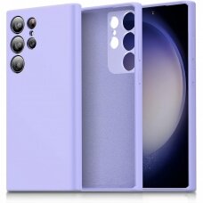 Silikonins Dėklas Dynamic Samsung S928 S24 Ultra violetinis