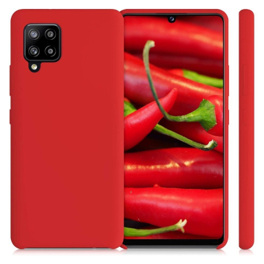 Minkštas Lankstus Dėklas Silicone Case Soft Flexible Rubber Cover Samsung Galaxy A22 4G Raudonas Minkštas Lankstus Dėklas Silicone Case Soft Flexible Rubber Cover Samsung Galaxy A22 4G Raudonas