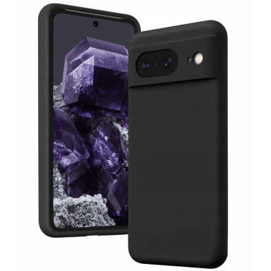 Dėklas Silicone Soft Case for Google Pixel 8 - Juodas Dėklas Silicone Soft Case for Google Pixel 8 - Juodas
