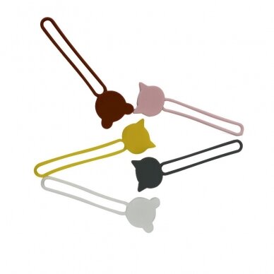 Silicone Kabelis reel - Juodas 7 Silicone Kabelis reel - Juodas 7