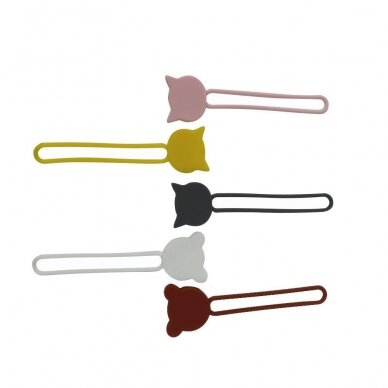 Silicone Kabelis reel - Geltonas 6 Silicone Kabelis reel - Geltonas 6