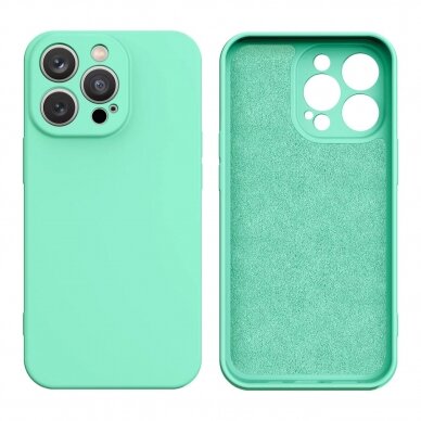 Dėklas Silicone case for iPhone 14 Plus Mėtinis 2 Dėklas Silicone case for iPhone 14 Plus Mėtinis 2