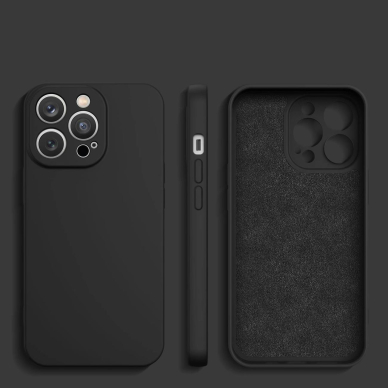 Akcija! Dėklas Silicone Xiaomi Redmi Note 11 / Note 11S juodas 2