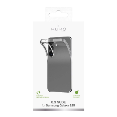 Silikoninis dėklas Puro 03 Nude Samsung Galaxy S25 - permatomas 3