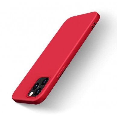 Dėklas Silicone Case Soft Flexible Rubber iPhone 13 Pro Raudonas 1