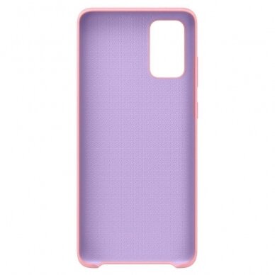 Silikoninis dėklas Flexible Rubber Samsung Galaxy A03s raudonas 2