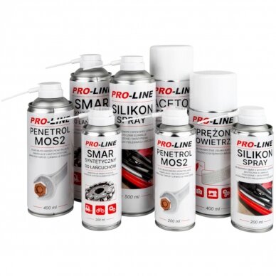 Silicone spray grease seal care PRO-LINE 500ml 1 Silicone spray grease seal care PRO-LINE 500ml 1
