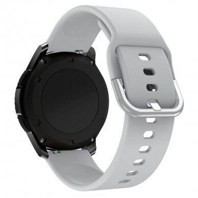 Apyrankė Silicone Strap TYS Samsung Galaxy Watch 4/5/6, Galaxy Watch Active (40 / 42 / 44 mm), Huawei Watch GT / GT 2 / GT 3 (42 mm) Pilka