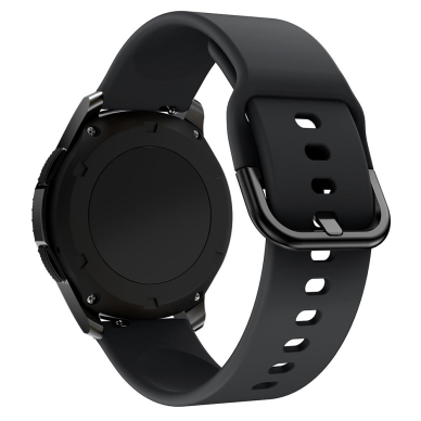 Apyrankė Silicone Strap TYS Samsung Galaxy Watch (46mm) / Gear S3, Huawei Watch GT / GT 2 / GT 2e / GT 2 Pro / GT 3 (46 mm) Juoda Apyrankė Silicone Strap TYS Samsung Galaxy Watch (46mm) / Gear S3, Huawei Watch GT / GT 2 / GT 2e / GT 2 Pro / GT 3 (46 mm) Juoda
