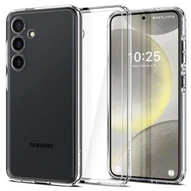 Silikoninis dėklas Antislip O2 Samsung S921 S24 skaidrus Silikoninis dėklas Antislip O2 Samsung S921 S24 skaidrus