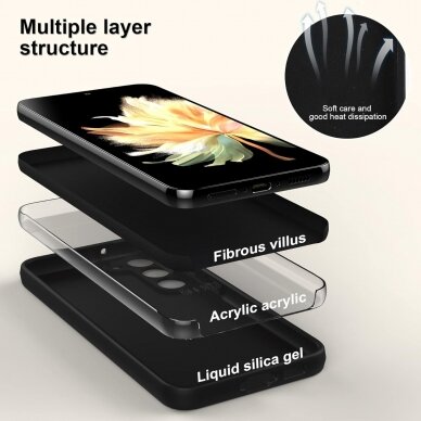 Silikoninis Dėklas Liquid 1.5mm Samsung S711 S23 FE juodas 5 Silikoninis Dėklas Liquid 1.5mm Samsung S711 S23 FE juodas 5
