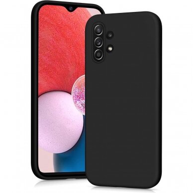 Silikoninis dėklas Samsung Galaxy A13 thin silicone cover juodas Silikoninis dėklas Samsung Galaxy A13 thin silicone cover juodas