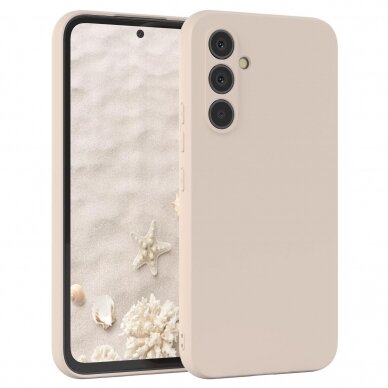 Silikoninis dėklas skirta Samsung Galaxy A14 5G / Galaxy A14 silicone cover Kreminis Silikoninis dėklas skirta Samsung Galaxy A14 5G / Galaxy A14 silicone cover Kreminis