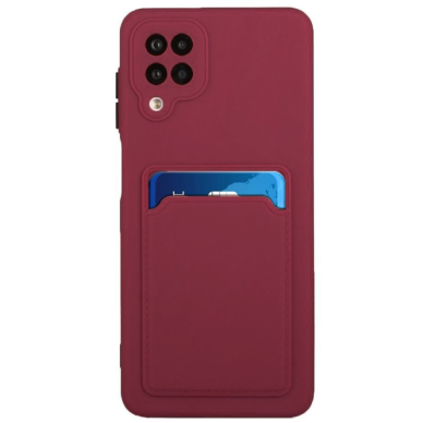 Dėklas su kišenėle kortelėms Card Case Samsung Galaxy A42 5G Bordo Dėklas su kišenėle kortelėms Card Case Samsung Galaxy A42 5G Bordo