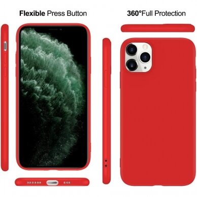 Silikonins Dėklas Soft silicone by X-level Apple iPhone 15 Pro raudonas 2
