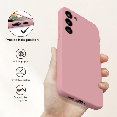 Silikonins Dėklas Soft silicone by X-level Samsung S711 S23 FE šviesiai rožinis 4