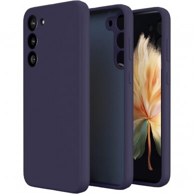 Silikonins Dėklas Soft silicone by X-level Samsung S711 S23 FE tamsiai mėlynas