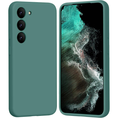Silikonins Dėklas Soft silicone by X-level Samsung S711 S23 FE tamsiai žalias