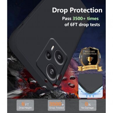 Silikonins Dėklas Soft silicone by X-level Xiaomi Poco F5 5G juodas 3