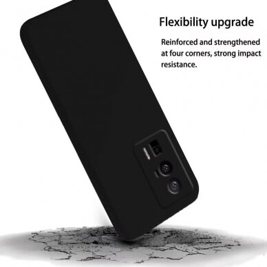 Silikonins Dėklas Soft silicone by X-level Xiaomi Poco F5 Pro 5G juodas 1