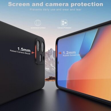Silikonins Dėklas Soft silicone by X-level Xiaomi Redmi 12/Redmi Note 12R/Poco M6 Pro juodas 2
